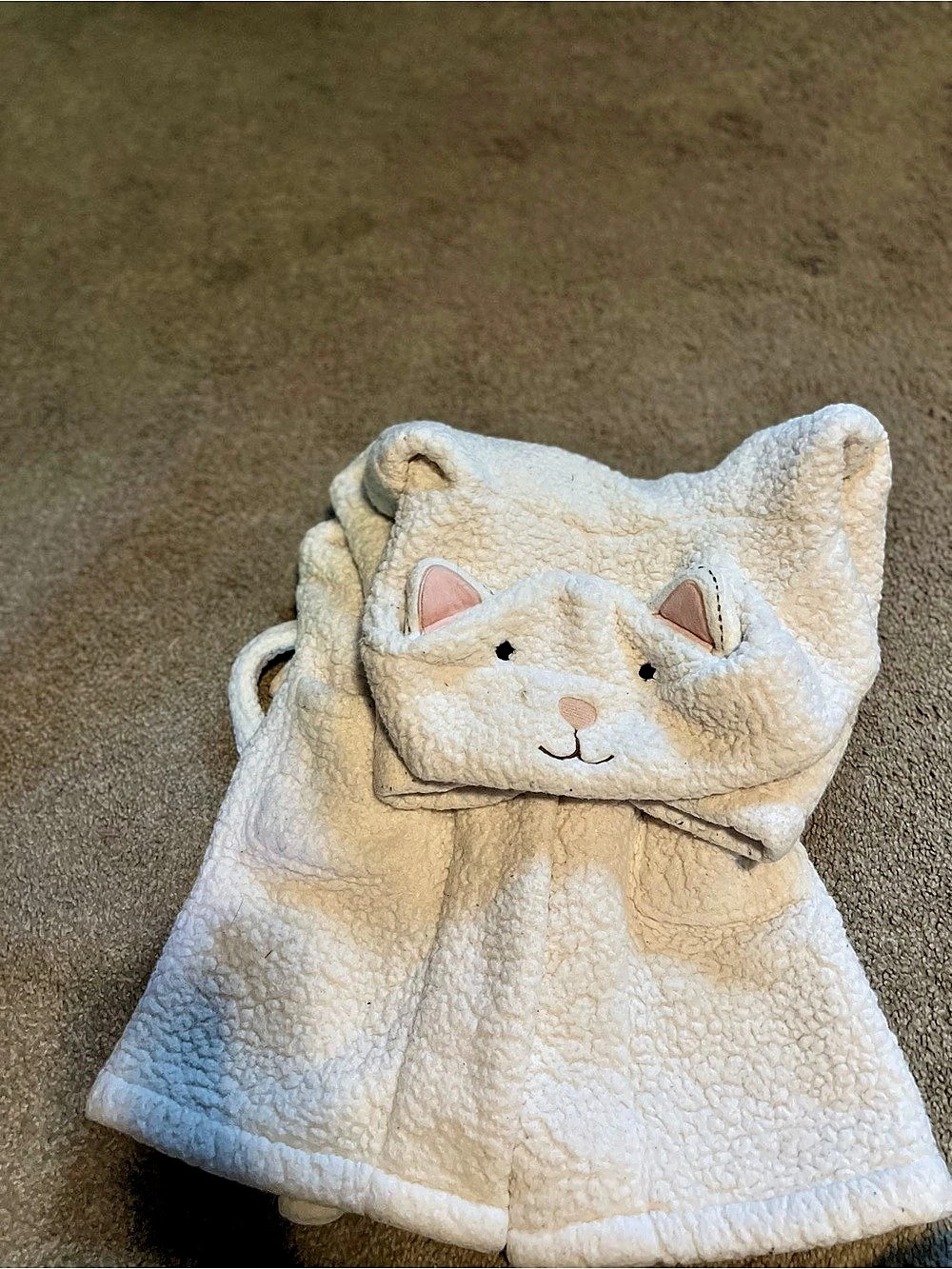 Pottery Barn Kids Kitty Critter Sherpa Kid Robe Girls 4-6
